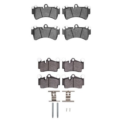 For Porsche Cayenne 03-10 R1 Concepts Optimum OEp Front & Rear Brake Pad Set