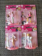 4 Mattel Micro 3" Barbies 2019 Pop Star Astronaut Chef Soccer Player Unopened