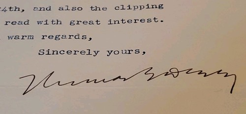 1942 Letters Thomas E Dewey Governor Presidential Candidate Signed Autograph - Picture 4 of 4
