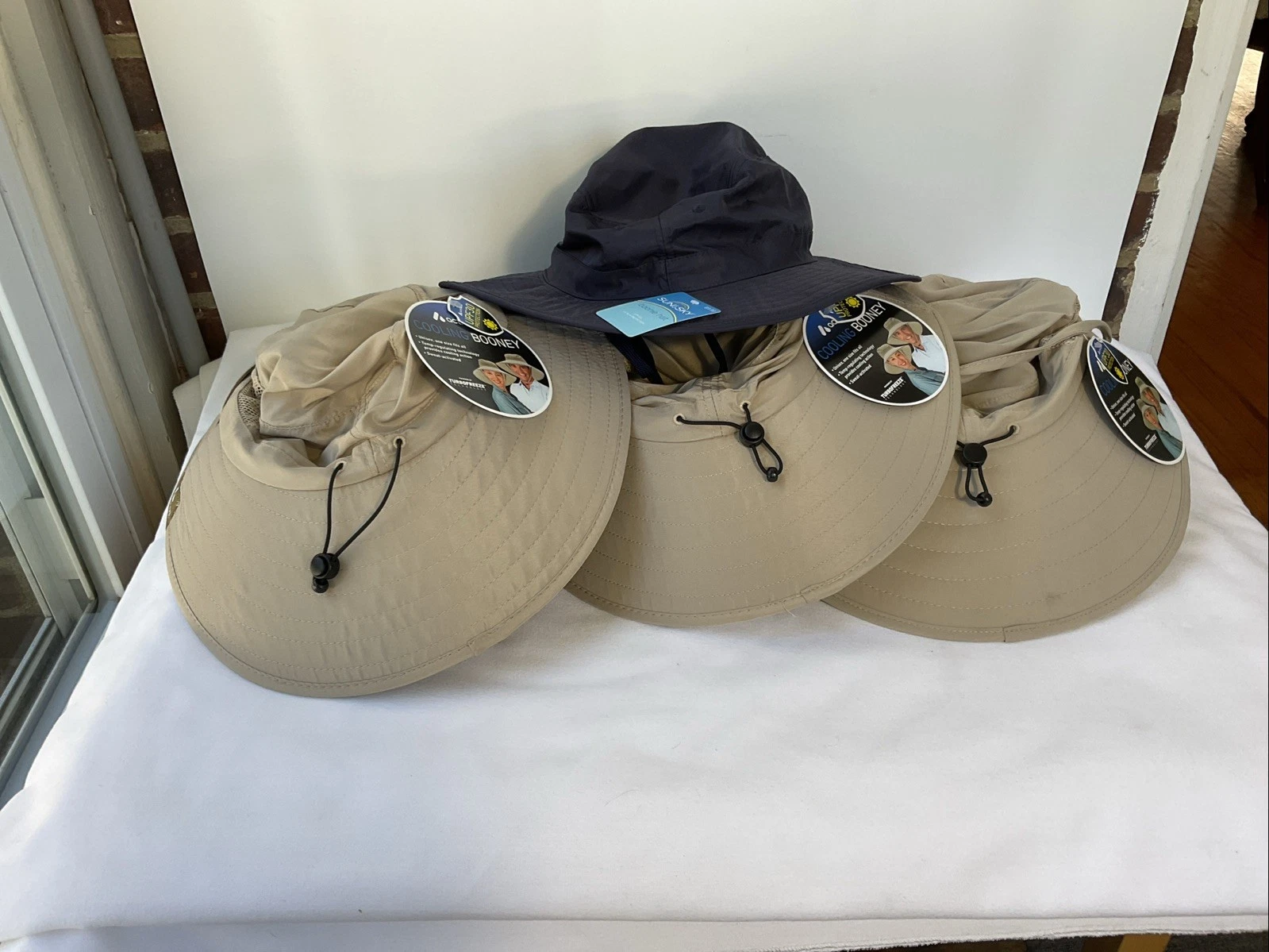 LOT OF 4 BOONIE BUCKET HAT FISHING HUNTING OUTDOOR ONE SIZE FITS ALL NWT !!!