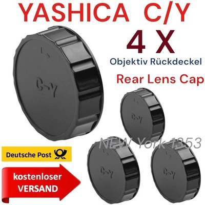 MARKENLOS 4 X Yashica / CONTAX Objetivo Tapa Trasera, Tapa, Y/C Rear Lens Cap
