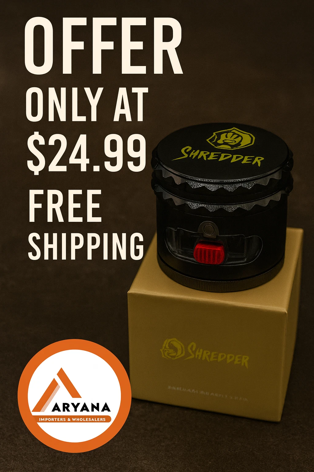 Premium Grinder for Herbs Only At 24.99 With Free Shipping