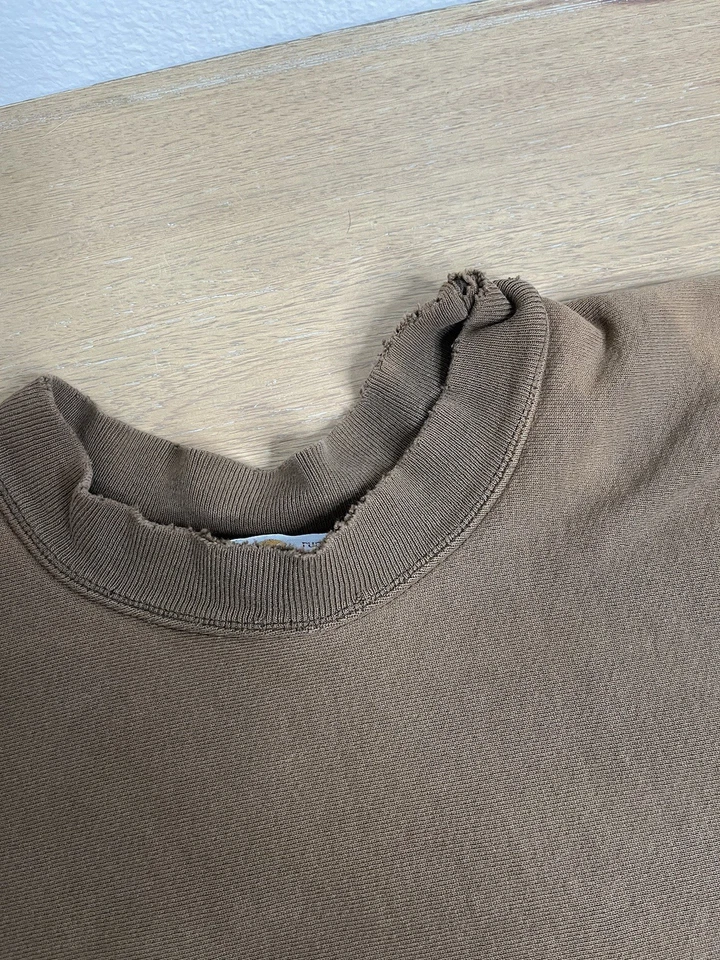 Carhartt Vintage Envejecido Cuello Redondo Resistente Exterior Marrón Años 90’s Foto 4 de 4