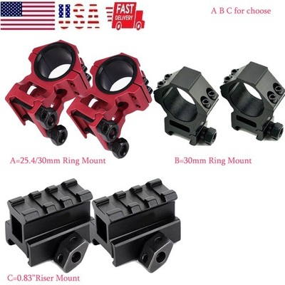 25.4&30mm Ring Scope High Profile Mount/30mm Ring Low Profile Mount/3 Slot Mount