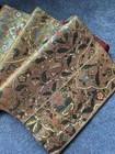 Luxury Japanese Kimono Fabric pure Silk Sash Belt, Flower six-pass pattern, gold — photo 5