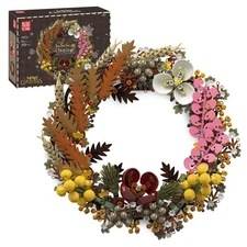 Mould King 10074 Christmas Wreath Building Block Toy Decorative Ornament