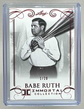 Babe Ruth 2017 Leaf Immortal #15 Red Spectrum Foil 1/20
