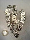 1963P WASHINGTON QUARTER 90% SILVER CH. BU BRILL UNC 40 COIN ROLL TYPE B REVERSE