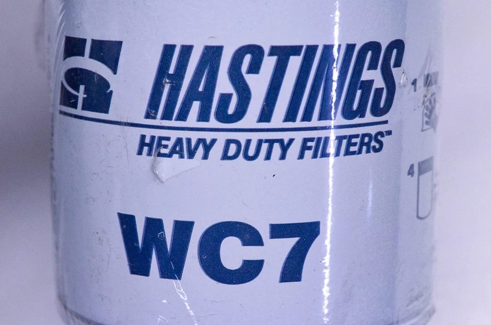 Filtro de óleo Hastings WC7 NOVO NA CAIXA - Imagem 3 de 3