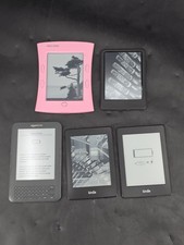 Lot of 5 Amazon Kindle eReader Mix Model