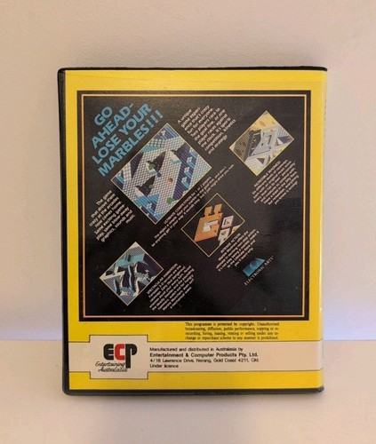 Commodore Amiga Marble Madness Vintage 1986 Game ECP Untested - Afbeelding 2 van 8