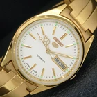 REFURBISHED SEIKO 5 AUTOMATIC JAPAN MENS VINTAGE WHITE DIAL WATCH a442363-4