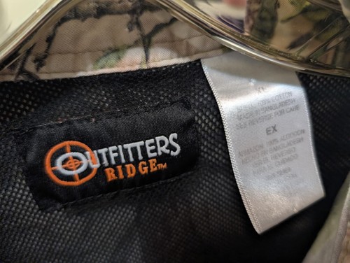 Outfitters Ridge XL Camouflage Vented Shirt Realtree Hardwoods ButtonUp Hunting - Picture 7 of 10