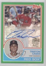 2024 Archives 1983 Fan Favorite Green Foilboard 84/99 Triston Casas Auto 19jf