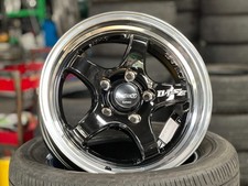 New 15x7 Et35 Lenso Project E Rim 4 Wheel Gloss Black 5x114.3
