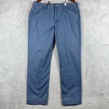 Polo Ralph Lauren Stretch Straight Fit Mens Chino Pants 38x32 Blue Preppy