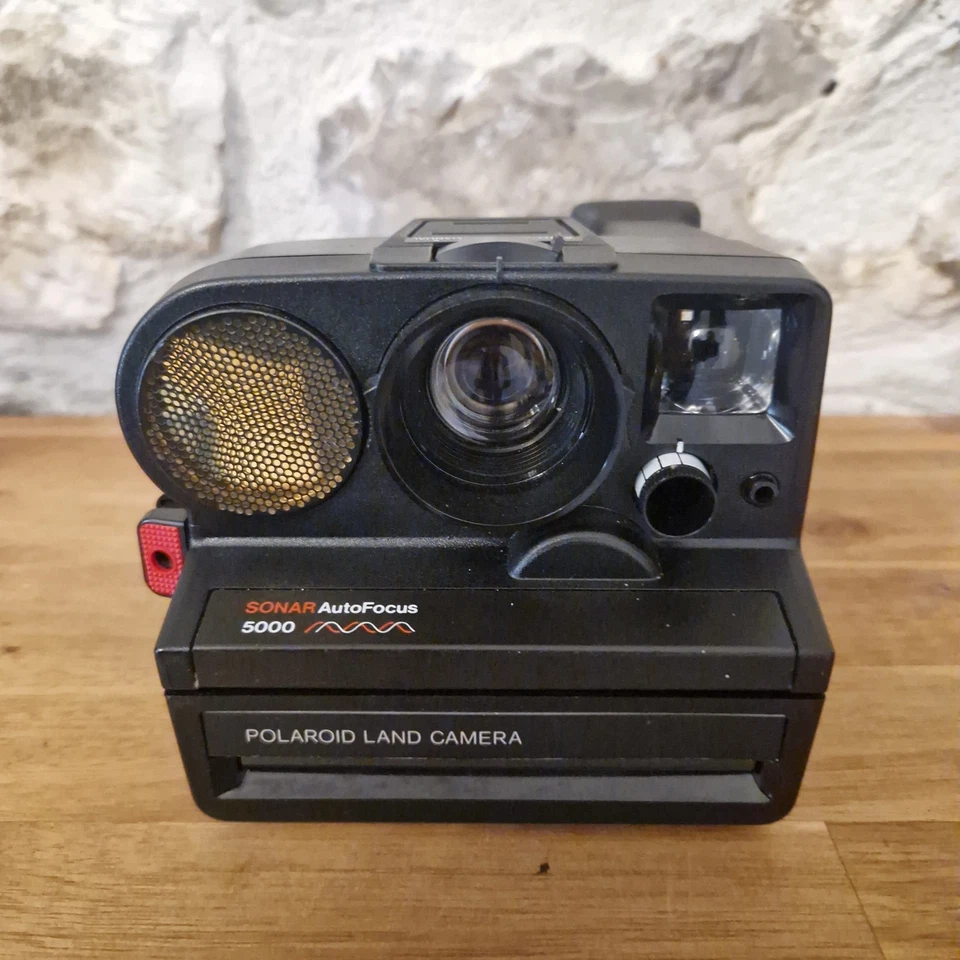 POLAROID LAND CAMERA SONAR AUTOFOCUS 5000 APPAREIL PHOTO INSTANTANE SACOCHE TBE - Photo 3/4
