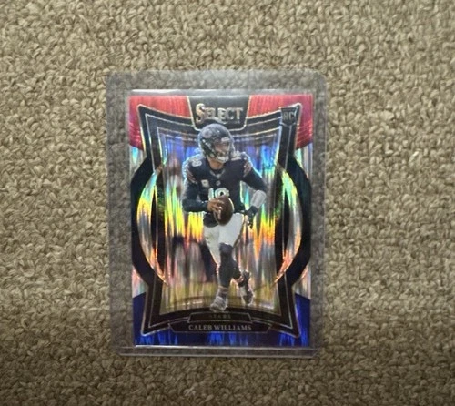 2024 Panini Select Caleb Williams Rookie Red & Blue Shock Concourse (RC) Bears