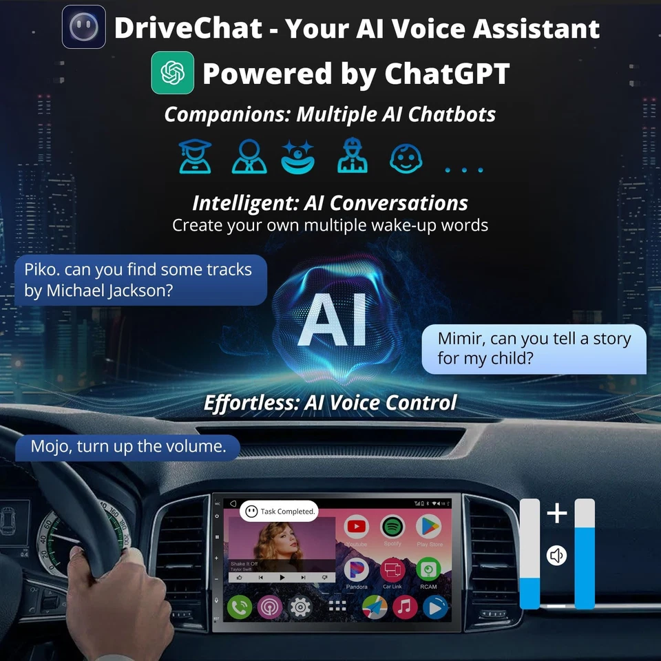 ATOTO A6 7" Android Autoradio GPS Navi 2 DIN 4+64GB 1280 * 720 QLED ChatGPT-AI - Bild 3 von 4