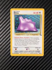 Ditto Fossil 3/62 Holo-Unlimited Holo Rare 1995 LP Condition on eBay