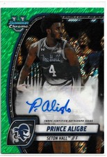 2024-25 Bowman University Chrome Prince Aligbe Prospects Auto Green Shimmer