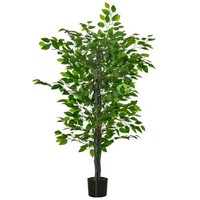 KüNstlicher Ficusbaum Groß 135 Cm Kunstpflanze, KüNstliche Pflanzen Im Topf