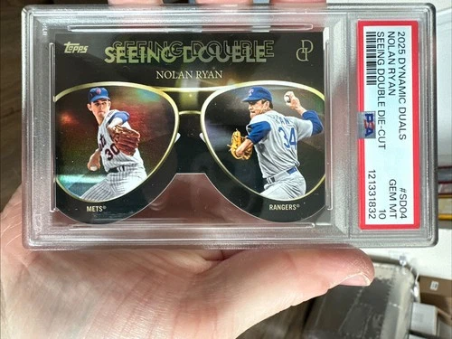 2025 DYNAMIC DUALS NOLAN RYAN SEEING DOUBLE DIE-CUT POP 2 PSA 10