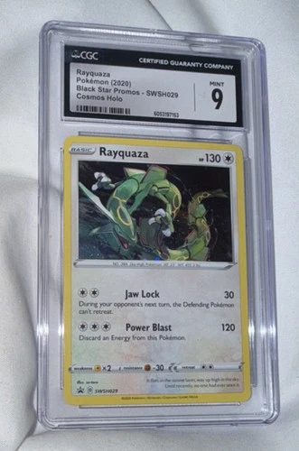 Pokémon Rayquaza CGC 9 Promo Holo SWSH029 SWSH: Sword & Shield Basic 130 HP