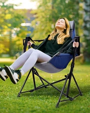 Docusvect Portable Swinging Hammock Chair, Camping, Cozy Seat!!