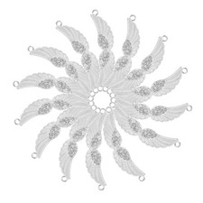 50 Pcs Angel Wings for Crafts Charm Bracelets Dangle Pendant Bead