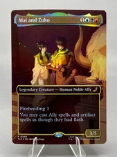 Mai and Zuko (Borderless) TLE #68 - MTG Avatar: The Last Airbender Foil
