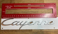 Porsche Cayenne 955 957 Rear Badge Silver Old Style 30cm First Generation