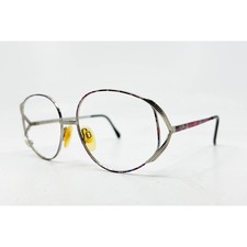 Lauren Michaels Eyeglass Frames Women Mauve Silver Vintage 1007 M 58-16-130