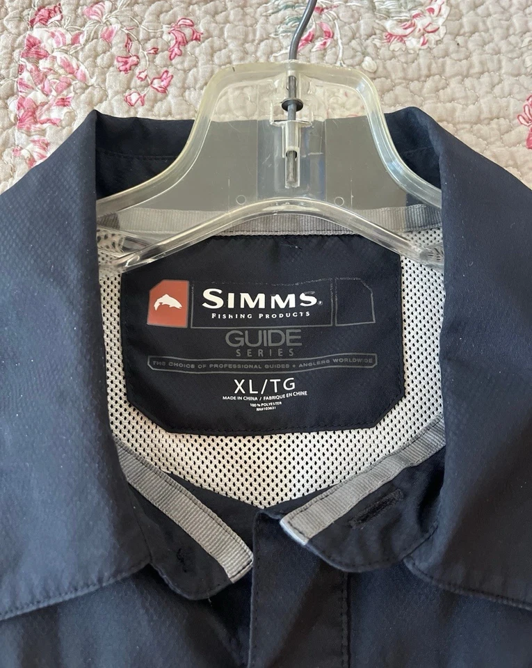 Camisa de pesca Simms negra XL Foto 3 de 4