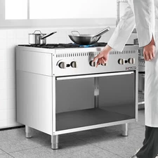 36" Commercial Natural Gas Range 6 Burners Stainless Steel Gas Stove 150000BTU