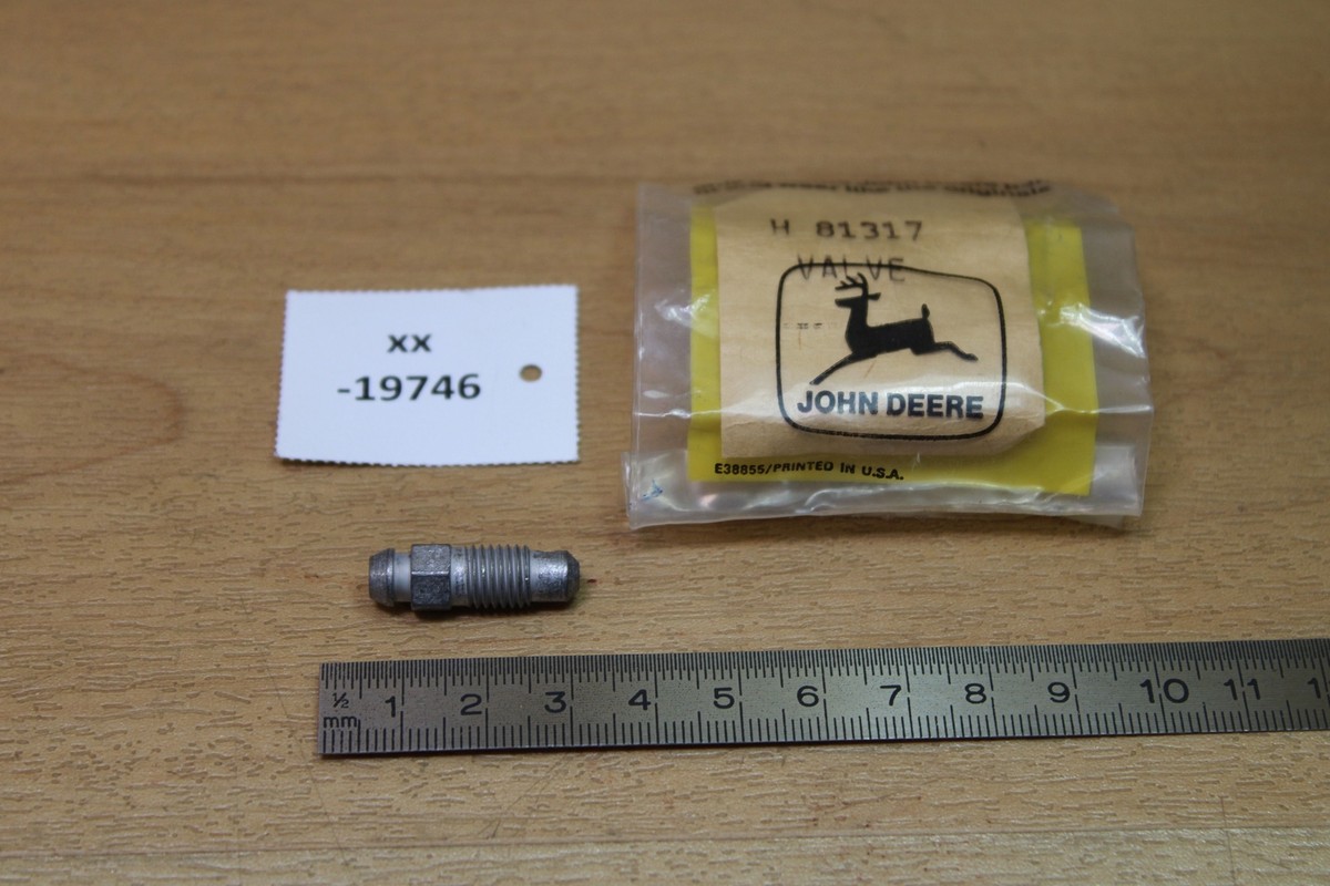 専用2 John Deere H81317 Bleed Valve NOS NEU genuine xx19746 | eBay