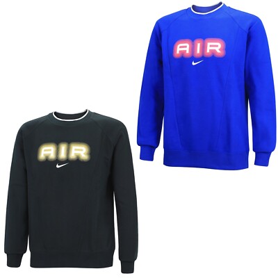 Nike Air Sweatshirt Pullover Sweater Fleece innen für Herren Rundhalsausschnitt