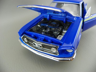 ミニカー JOHNNY LIGHTNING 1967 Ford mustang 1/18 67 FORD MUSTANG 1/18 JOHNNY LIGHTNING BLUE FASTBACK W