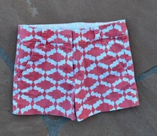 J.Crew Crewcuts Girl Orange White Shorts Size 5 AG