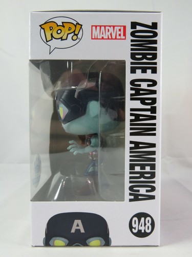 Marvel Funko Pop - Zombie Captain America - What If? - Funko Shop Excl - No. 948 - Picture 2 of 9