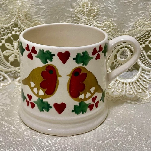 Emma Bridgewater Christmas Joy Robin Small Mug Cup 175ml