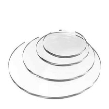 4 x Acrylic Circle Discs For Arts & Crafts Clear & Colour Perspex Plastic
