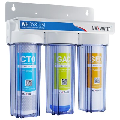 #ad 3 Stage Whole house water filter Sediment Carbon Filter $109.00