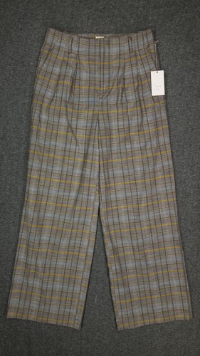 NWT A New Day High Waisted Wide Leg Brown Palid Trousers Womens Size 6 Dark Acad