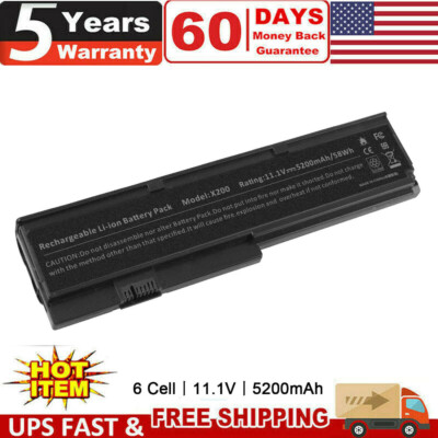 NEW Laptop Battery For Lenovo ThinkPad X200 X200s X201 X201I 42T4650 47+
