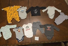 Gently Used Baby Boy Clothes 10 piece Bundles Newborn to 6-9 months
