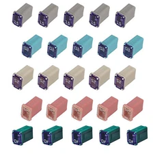 25Pack Micro Cartridge Fuses Low-Profile FMM Fuses Assortment Kits MCASE Type