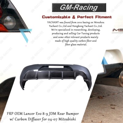車のパーツ OEM EVO VIII Rear Bumper (A31) OEM Mitsubishi Rear Bumper | Evo 8/9 (JDM 9)