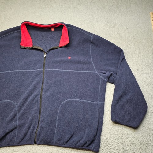 IZOD Sweatshirt Adult 4XL Blue Long Sleeve Full Zip Fleece Collared Mens - Picture 5 of 17