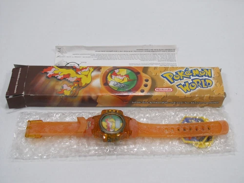Lot of 3 Pokémon World Watches - Moltres, Zubat, Lugia - CIB